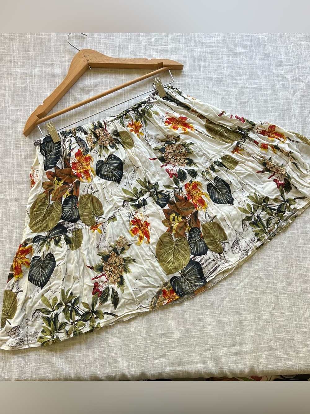 Monstera Tiered Mini Skirt
